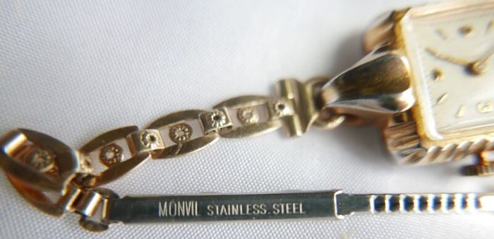 Vintage 1930s MONOR Rolled Gold Watch - Working Vintage Ladies Manual Wind Up Wrist Watch Swiss Made