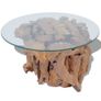 Coffee Table Solid Teak Driftwood 60 cm Image 5