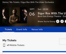 Sigur Ros Dublin 6th Sep