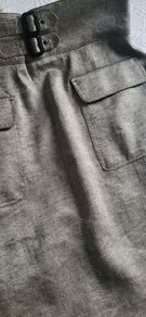 ZARA Silver tone A-Line High Waisted skirt with double fronted pockets and belt buckets Sz XL ( Fit 14-16uk) - Rrp 49.99 (New)