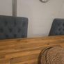 Solid oak Table with 4 chairs Image 3