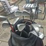2 golf bags and various  club also jackets balls and tees shoes  and a trolly Image 6