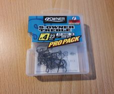 NEW - Owner ST- 36BC Treble Hooks Size 4 - Pike Perch Trout Salmon Bass Cod Pollock