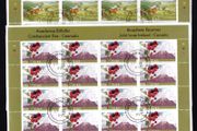 2005 Ireland Biosphere Reserves Stamp Sheetlet Plate 1A1A1A1A Fine CDS Used with Dublin cancel of 22nd April 2005 (Frist day of issued) on envelope extract.