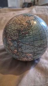 wbber &costello miniature globe 1910 12 inch