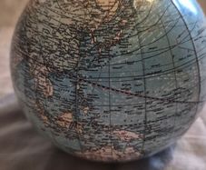 wbber &costello miniature globe 1910 12 inch
