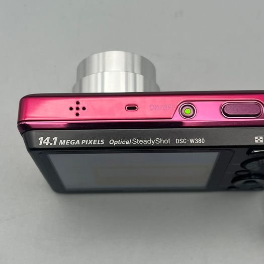 Sony Cyber-shot DSC-W380 14.1MP Digital Camera Pink - Full Kit