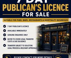 7 Day Publican Licence for Sale
