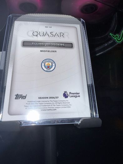 Tijjani Reijnders Topps Quasar QU12 CASE HIT