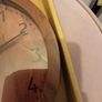 Dark wenga wood style clock Image 2