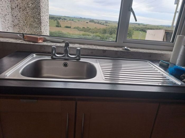 kitchen sink with taps