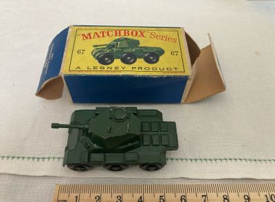 Matchbox 67. Saladin armoured car. Mint in box. 1959.