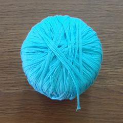 New ball of yarn (turquoise/cotton)