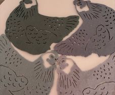 Chicken Felt Table Mats (Laura Ashley)