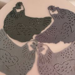 Chicken Felt Table Mats (Laura Ashley)