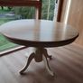 Solid Wood Round Dining Table with 4 Fabric Chairs Image 3