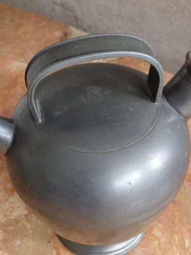 Antique French pewter water pitcher