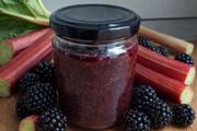 Organic Rhubarb &amp; Blackberry Jam 210g