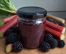 Organic Rhubarb & Blackberry Jam 210g