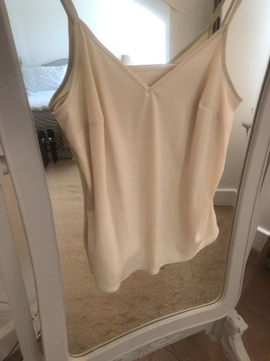 BNWT Beautiful Champagne Spot Blouse size 8