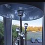 Modern Chrome & Glass Table Lamp Image 6