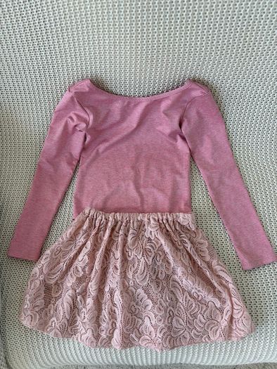 Beautiful girls ballet outfit in pink