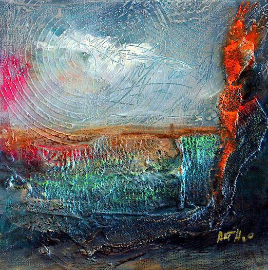 Abstract Irish Landscapes with a Hint of Orange
