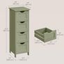 New Bathroom Floor Storage Cabinet (Laurel Green) FREE P&P Image 2