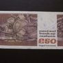 1982 Central Bank of Ireland 50 Pounds B Series Image 2