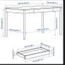 Desk - brown 140cm x 75cm Image 2
