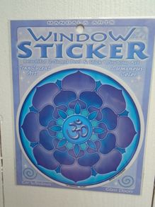 Mandala Window sticker. Home decor, window art