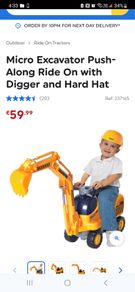Ride on excavator