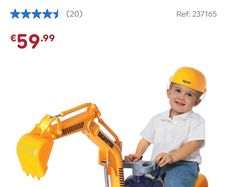 Ride on excavator