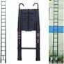 6.2 M Foldable Telescopic Ladder Aluminum New Image 6