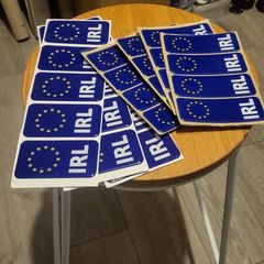 3d and 4d number plate badges + County stickers