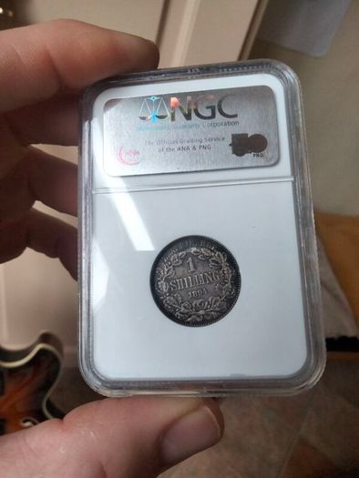 South Africa ZAR 1894 1 Shilling NGC VF30