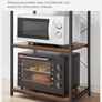New 6 Shelves Kitchen Storage Rack (Rustic brown) FREE P&P Image 6
