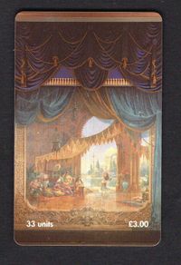 2000 Isle of Man UK3/ 33 units The Stage and Curtain (Siemens - S37) Phone Card