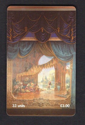 2000 Isle of Man UK3/ 33 units The Stage and Curtain (Siemens - S37) Phone Card