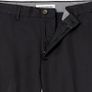 New Amazon Essentials Men's Classic-Fit Expandable-Waist Flat-Front Dress Trousers in black Image 3