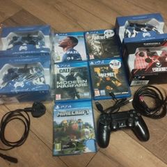 PS4 PRO FULL Bundle Setup 5 Games + 5 Controllers Ready to Go Multiplayer Gaming