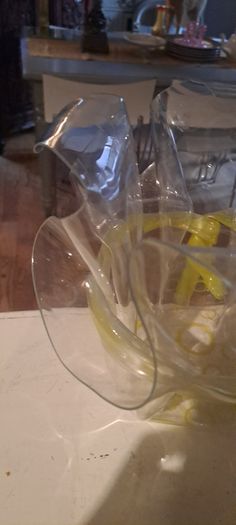 1972 Perspex Handkerchief Bowl Rare