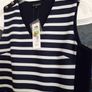 Beautiful New Dress/Tunic/Pinafore Navy/Ivory 10 Image 4
