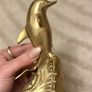 Vintage  brass dolphin figurine Image 2