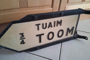 Rare Toom Irish Road Sign