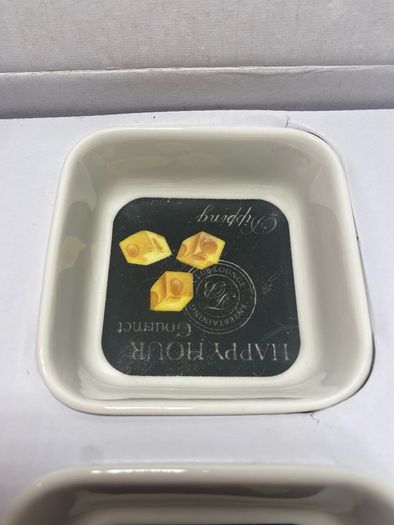 3 Porcelain Bowls with Bamboo Tray Tasting Set