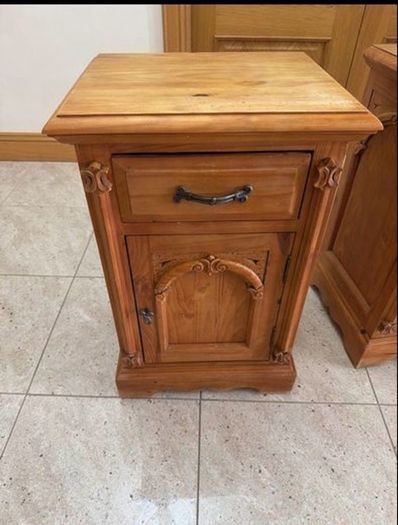 2 x Bedside Locker - Solid