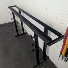 dumbbell and barbell rack