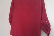 Top in redish pink, 3/4 sleeves