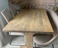 Dining table    Bench and 2 chairs